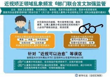 儿童青少年近视小蝌蚪视频黄污矫正领域乱象频发